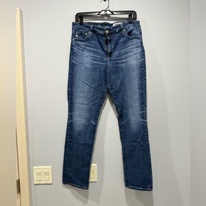 Ag Mari high Rise Blue Straight Jeans